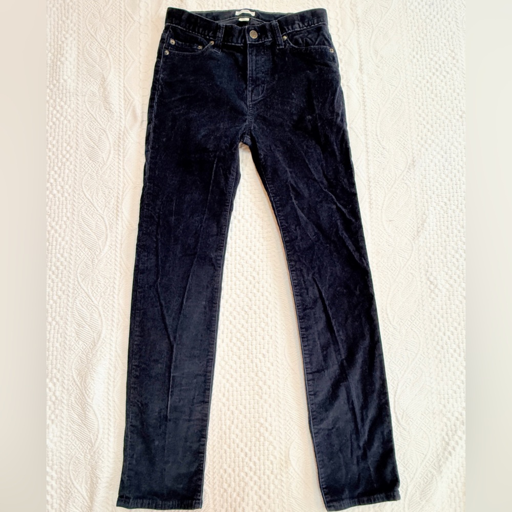 Crewcuts Corduroy Pants Girls Size 14 Navy Straight Leg Adjustable Waist